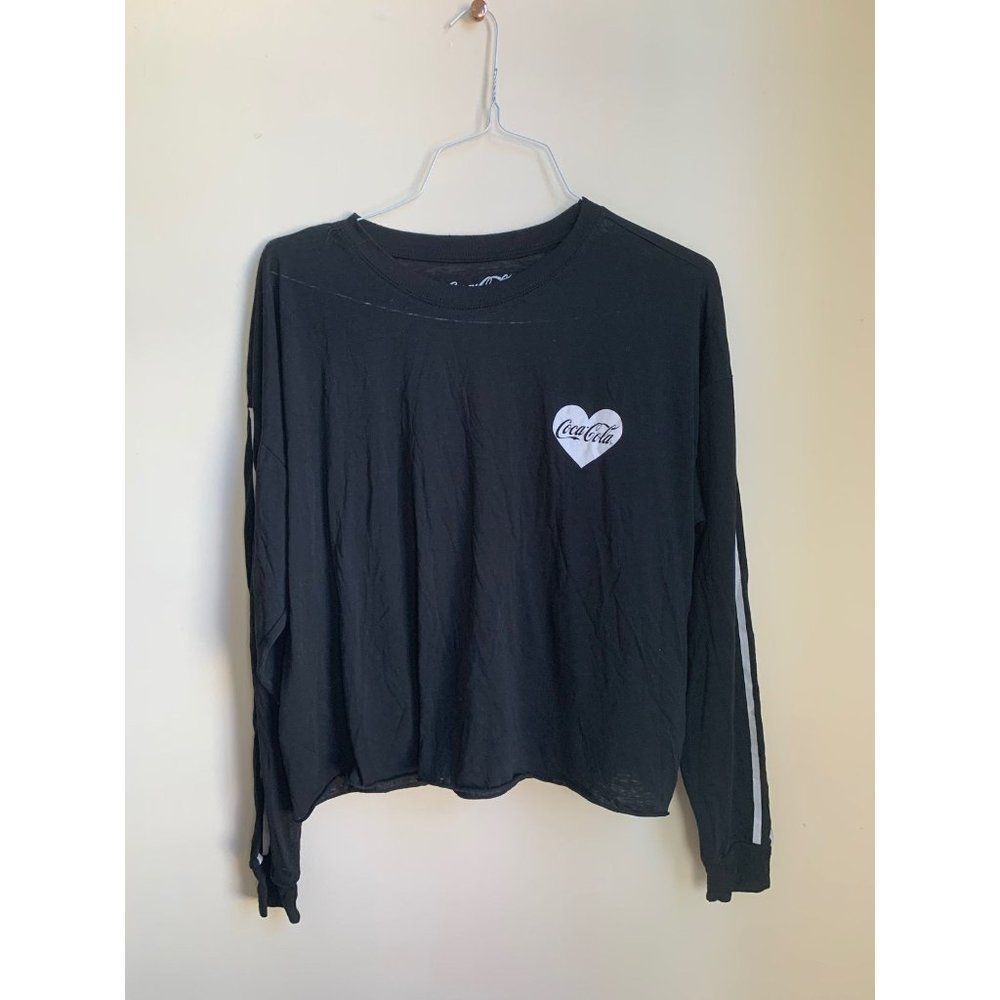 Coca Cola long sleeve black top